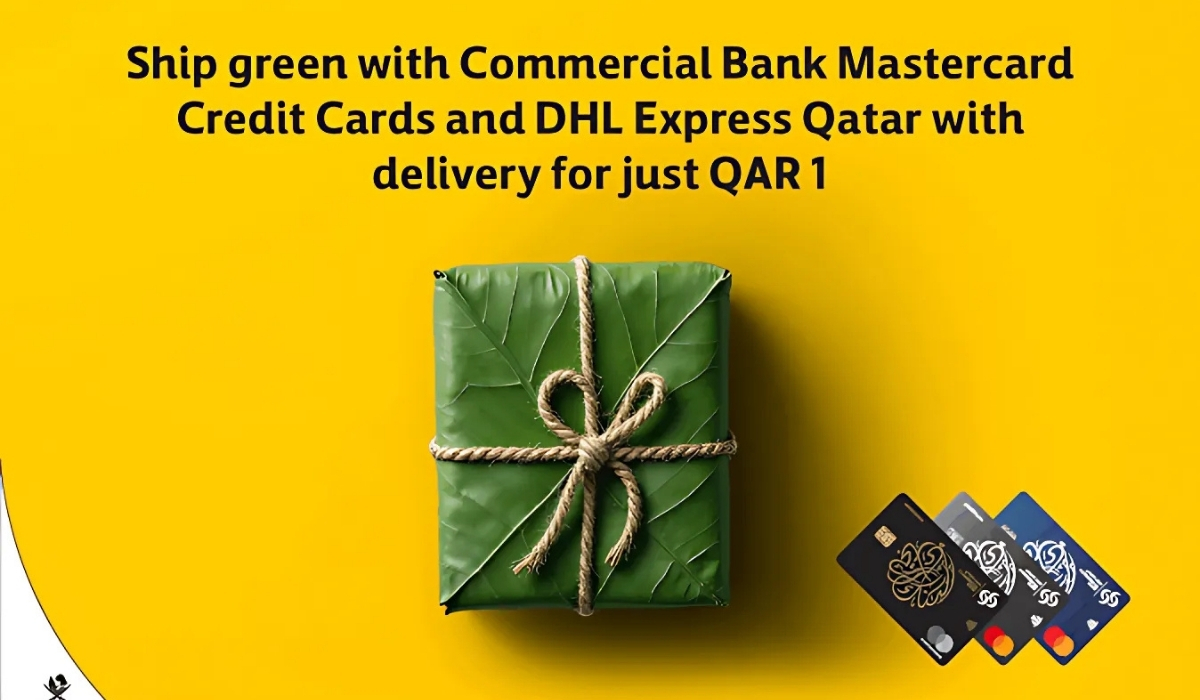 Commercial bank DHL GoGreen Plus Sustainable shipping offer Qatar